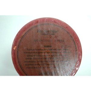 LONGABERGER‎ POTTERY Woven Traditions 1 Pint Paprika Crock w/ Lid Coaster Candle